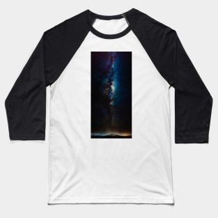 Milky Way over Wanaka Baseball T-Shirt